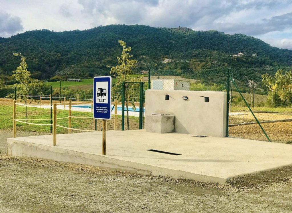 area de servicios para autocaravanas